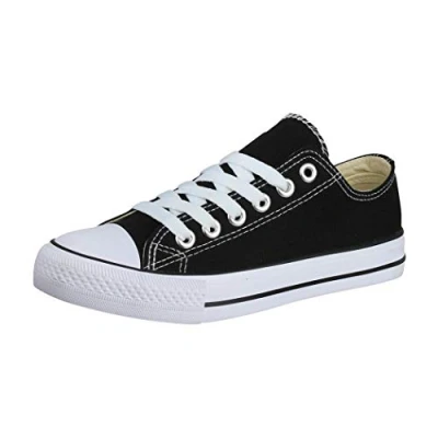 Abbildung von Elara Unisex Sneaker Low top Turnschuh Textil Chunkyrayan 36 46 A YD3230 Schwarz 38