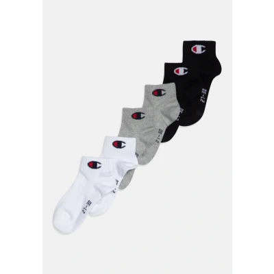 Abbildung von Champion Quarter Unisex 6 PACK Socken für Kinder, Größe: 27 30, Grey/black/white