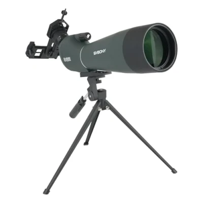 Abbildung von Svbony SV28 Spektiv mit Stativ 20 60x80, Vogelbeobachtung Handy Adapter, BAK4 Prisma P65 Wasserdicht Monokular Spektive für Sportschützen Tierbeobachtung Jagd Mond