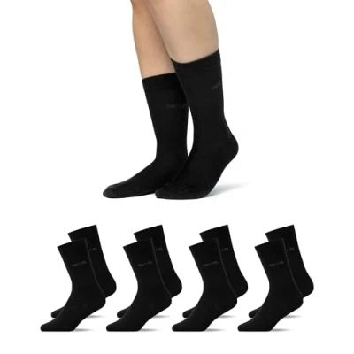 Abbildung von Snocks Business Socken Herren 4 Paar Elegantes Design Perfekte Passform Ideal für Arbeit und Alltag Aus Bio Baumwolle recyceltem Polyester