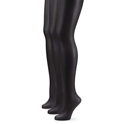 Abbildung von Nur Die 3er Pack Transparent 15 DEN Fein Strumpfhose seidig glänzende Optik Komfortbund feine Naht unsichtbar Damen