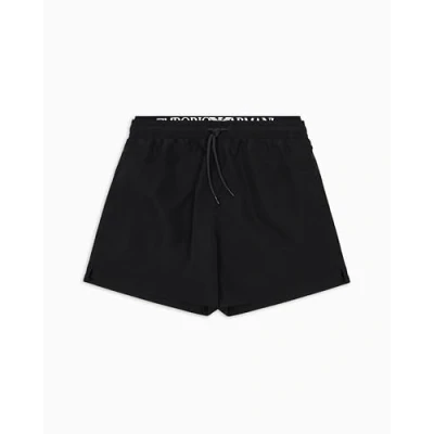 Abbildung von Emporio Armani Badeshorts, Herren, Größe: Medium, Black/white