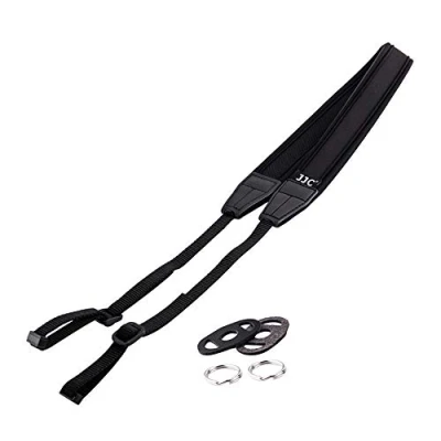 Abbildung von JJC NS M1BK Neoprene Umhängeband für Kameras, Schwarz, Fits Mirrorless Camera