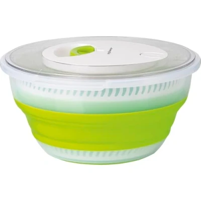 Abbildung von Emsa Basic Faltbare Salatschleuder, kunstoff, transparent/grün, 4 Liter