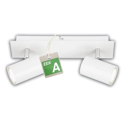 Abbildung von Deckenlampe Isil A, weiß, 2 flammig, Metall, drehbar