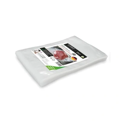 Abbildung von CASO Siegelrandbeutel 20 x 30 cm, 90 mμ, 100 Stück, ausschließlich für Kammervakuumierer, glatte Oberfläche, stabile Schweißnaht, BPA Frei, Sous Vide, Made in Germany