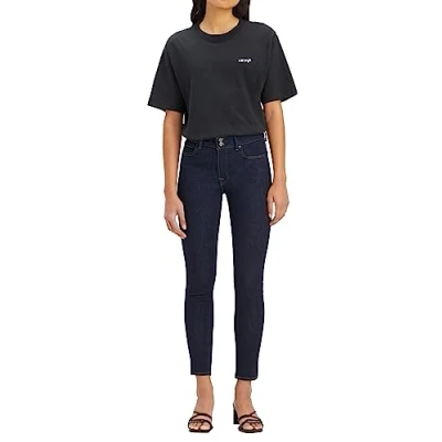 Abbildung von Levi&#039;s 711 Double Button Skinny Jeans Fit, Damen, Größe: 27x28, Blue wave rinse