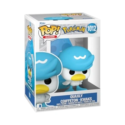Abbildung von Funko POP! Games: Pokemon Quaxly Kwaks Vinyl Sammelfigur Geschenkidee Offizielle Handelswaren Spielzeug Für Kinder und Erwachsene Video Games Fans Modellfigur Sammler Display