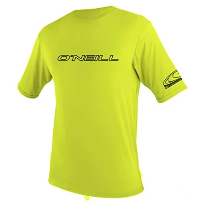 Abbildung von O&#039;Neill Herren Basic Skins S/S Rash Tee Vest, Lime, L
