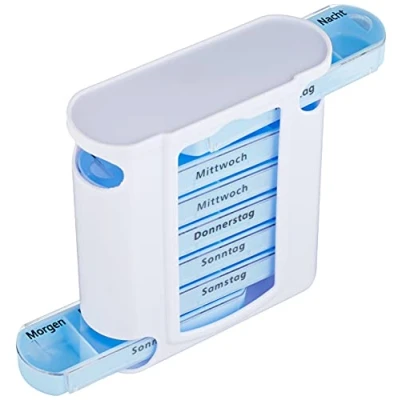 Abbildung von Osma Werm 17384 Pillendose 7 Tage Pillenbox Tablettendose Tablettenbox Tower