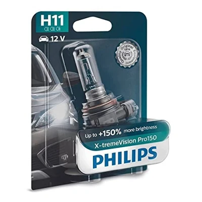 Abbildung von Philips automotive lighting 12362XVPB1 Halogen Leuchtmittel X tremeVision H11 55W 12 V, Gelb, Single blister