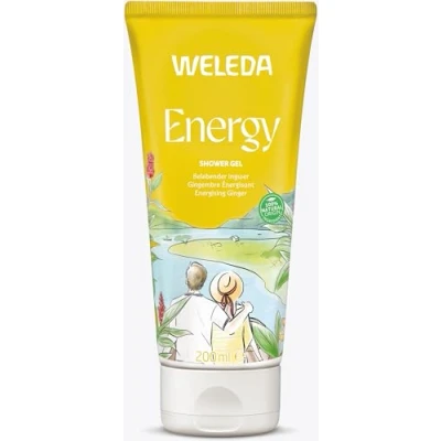 Abbildung von WELEDA Bio Energy Duschgel vegan Naturkosmetik Aroma Shower Duschseife für Frauen &amp; Männer mit Ingwer / Zedernholz Duft, Natürliche Hautpflege Dusche zur Reinigung von Gesicht Körper (1x 200ml)