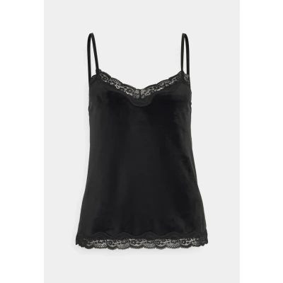 Abbildung von Hunkemöller CAMI Scallop Nachtwäsche Shirt, Damen, Größe: XXS, Black