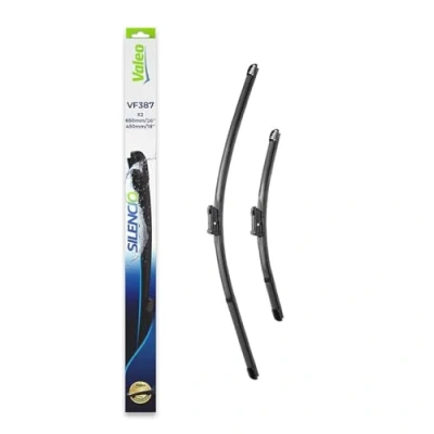 Abbildung von VALEO Silencio Wischer VF387 Leistungsstarke, hervorragende Sicht auf der Straße, einfache Montage originale Flachblätter 650mm/450mm Vorne Set mit 2 Wischerblättern 574707