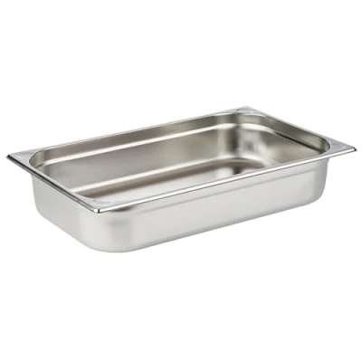 Abbildung von APS 81104 GN Behälter 1/1, Gastronormbehälter Edelstahl rostfrei/Abmessungen 32,5 x 53 cm/Tiefe 100 mm/Volumen 13,25 Liter
