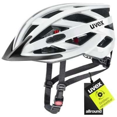 Abbildung von uvex i vo 3D Leichter Fahrradhelm für Damen und Herren individuelle Größenanpassung erweiterbar mit LED Licht White 52 57 cm