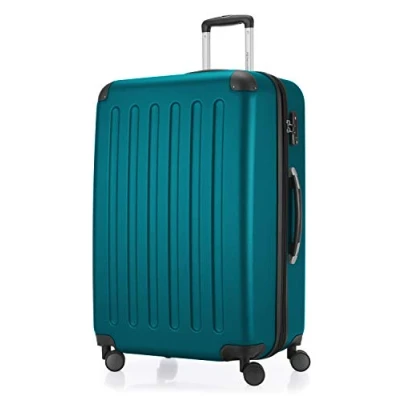 Abbildung von HAUPTSTADTKOFFER SPREE Großer Hartschalen Koffer Trolley Rollkoffer Reisekoffer, 4 Doppel Rollen, 75 cm, 119 L, Aqua Grün
