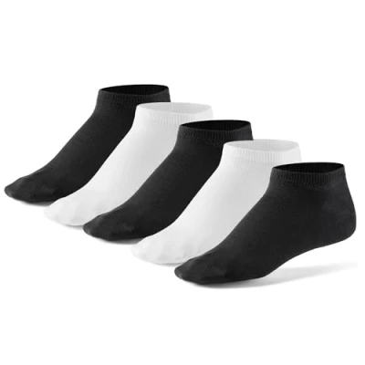 Abbildung von Mat and Vic&#039;s Sneaker Socken Herren Damen OEKO TEX Baumwolle 5 10 Paar Sneakersocken Kurze Sportsocken Halbsocken Socks Unisex Schwarz Weiß Grau Bunt, 43 46, Berry Colors rot rosa pink lila