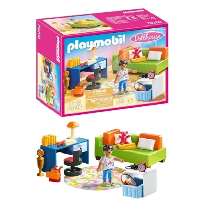 Abbildung von PLAYMOBIL Dollhouse 70209 Jugendzimmer mit Mädchenfigur und Zubehör, Ab 4 Jahren