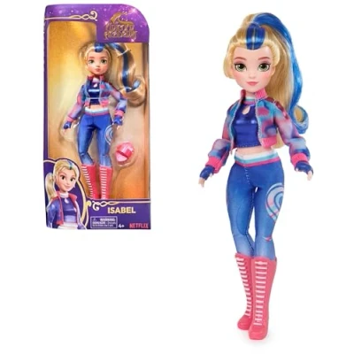 Abbildung von Unicorn Academy Ankleidepuppe Isabel die Originalpuppe zur beliebten Netflix Serie, 24 cm groß und mit 5 Accessoires für fantasievolles Rollenspiel, Kinder ab 4 Jahren