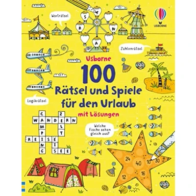 Abbildung von 100 Rätsel und Spiele für den Urlaub: mit Lösungen (Usborne Knobelbücher)