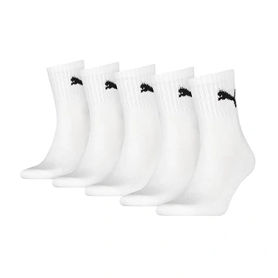 Abbildung von Puma Unisex Short Crew (5 Pack) Socks, Weiß, 35 38 EU