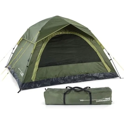 Abbildung von Where Tomorrow Pop up Wurfzelt für 4 Personen Camping, Outdoor, Festival, Strand &amp; Party mit Sonnenschutz Regenschutz Sekundenzelt leicht wasserdicht Biwak Zelt