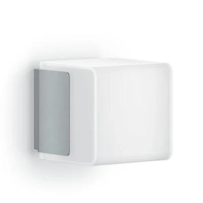 Abbildung von Steinel LED Außenleuchte L 835 SC Connect, smarte Außenwandleuchte, Bewegungsmelder, dimmbar, vernetzbar per App, Zeitplan, 3000 K, 9.1 W, Silber