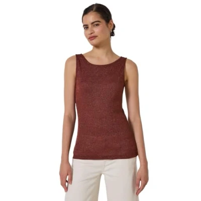 Abbildung von Street One Studio Glitzerndes Top, Damen, Größe: 40, Braun