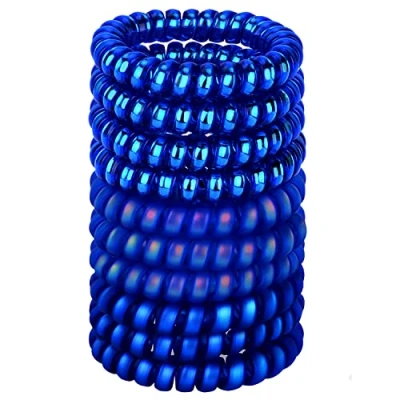 Abbildung von JessLab Haargummi Damen, 10 Stück Telefonkabel Elastisch Haarband No Damage Spirale für Mädchen Frauen Farbe Sortiert (#10)