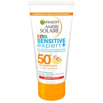 Abbildung von Garnier Sonnencreme Kids, Sonnenschutz Milch für Kinder extra wasserfest, LSF 50+, Ambre Solaire, 1er Pack, 50 ml