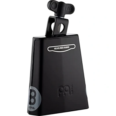 Abbildung von Meinl Percussion Headliner ChaCha Cowbell Kleines Aufschlagidiophon Länge 5 Zoll Montierbar Pulverbeschichteter Stahl, Schwarz (HCO4BK)