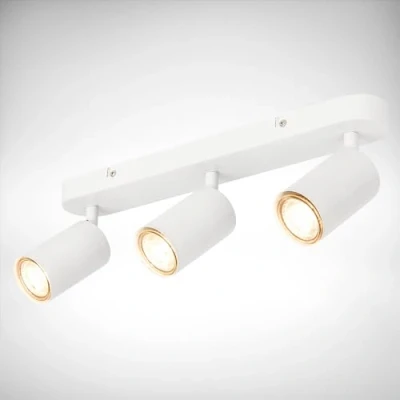 Abbildung von B.K.Licht Deckenlampe schwenkbar, GU10 Deckenleuchte, 3 flammige Lampe, Deckenspot, Wohnzimmerlampe, Schlafzimmerlampe, Küchenlampe, 39 cm Länge, Weiß
