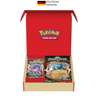 Abbildung von Pokémon Sammelkartenspiel: Kampfdeck Lucario ex und 2er Boosterpack Bundle (sofort spielbares Deck mit 60 Karten)