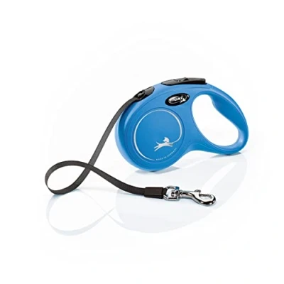 Abbildung von flexi® Classic S Gurt 5 m blau, Roll Leine für Hunde bis 15 kg