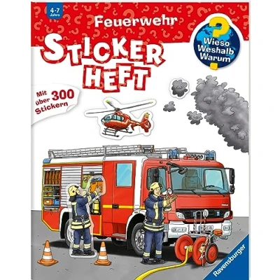 Abbildung von Wieso? Weshalb? Warum? Stickerheft: Feuerwehr: Mit über 300 Sticker