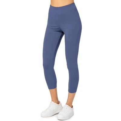 Abbildung von Merry Style Damen 3/4 Leggings Capri Sportleggings MS10 199 (Jeans,M)