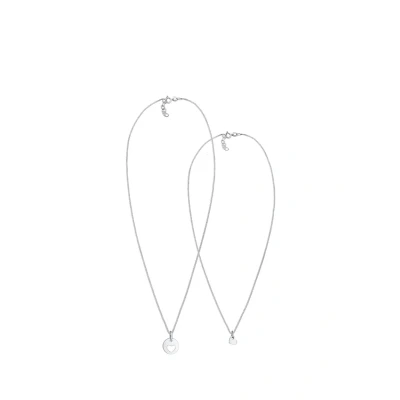 Abbildung von Elli 2 PACK Hearts Halskette silvercoloured für Kinder, Größe: 45, Silver coloured