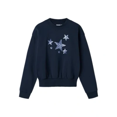 Abbildung von Name it BRU BOX Sweatshirt für Kinder, Größe: 116, Dark sapphire