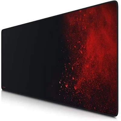 Abbildung von TITANWOLF Speed Gaming Mauspad 900x400mm, XXL Mousepad, Tischunterlage Large Size Groß, verbessert Präzision und Geschwindigkeit, abwaschbar für Microsoft Logitech Maus Tastatur