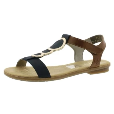 Abbildung von Rieker Damen 64278 Sandalen, Pazifik Amaretto 16, 38 EU