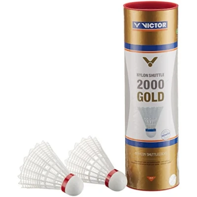 Abbildung von VICTOR Nylon Shuttle 2000 Gold Weiß Rot