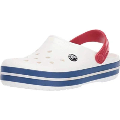 Abbildung von Crocs Unisex Erwachsene Crocband Clog Clog, White/Blue Jean, 36/37 EU