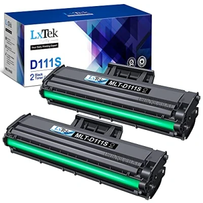 Abbildung von 2er Pack MLT D111S Toner Schwarz Kompatibel für Samsung D111L Xpress M2070W M2070 M2070FW M2026W M2026 M2020 M2020w (Schwarz, Pack)