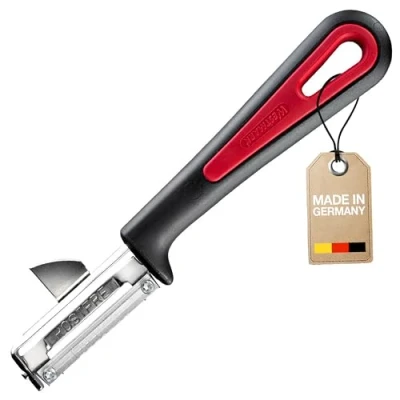 Abbildung von Westmark Universal Sparschäler/Pendelschäler Mit Ausstecher, Gallant, aufgeschraubter Edelstahklinge, Schwarz/Rot, 290922E1, 16.5 x 3.7 2 cm
