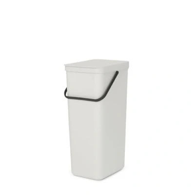 Abbildung von Brabantia Sort &amp; Go Recycling Mülleimer, 40 l, Hellgrau