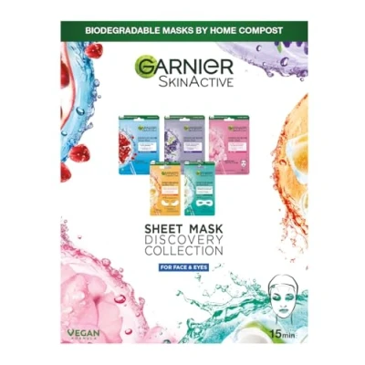 Abbildung von Garnier Tissue Masks Discovery SET Gesichtspflegeset, Damen, Größe: One Size,