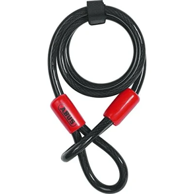 Abbildung von ABUS Schlaufenkabel Cobra 12 Stahlseil mit Kunststoff ummantelt Sicherung für Fahrrad und Motorrad Zubehör 1,2 Meter lang, mm stark