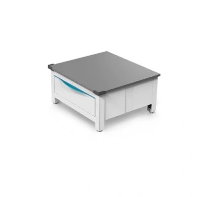 Abbildung von Meliconi Base Space Extra Erhöhungsplattform für Waschmaschine oder Trockner mit ausziehbarer Schublade aus Technopolymer, 28 Liter, Max. 250 kg, Weiß