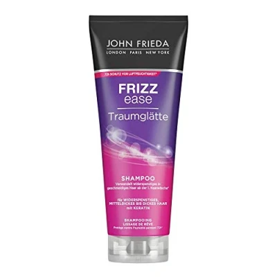 Abbildung von John Frieda Frizz Ease Traumglätte Shampoo Inhalt: 250ml Haarglättung &amp; 72h Feuchtigkeitssschutz mit Keratin Für widerspenstiges, mitteldickes bis dickes Haar